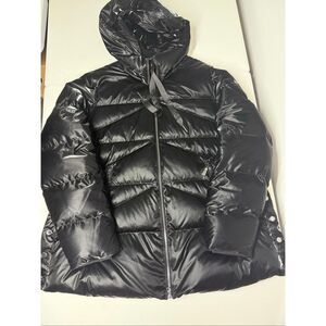 Comma Women’s Puffer Insulated Jacket Hooded Black Size 16
